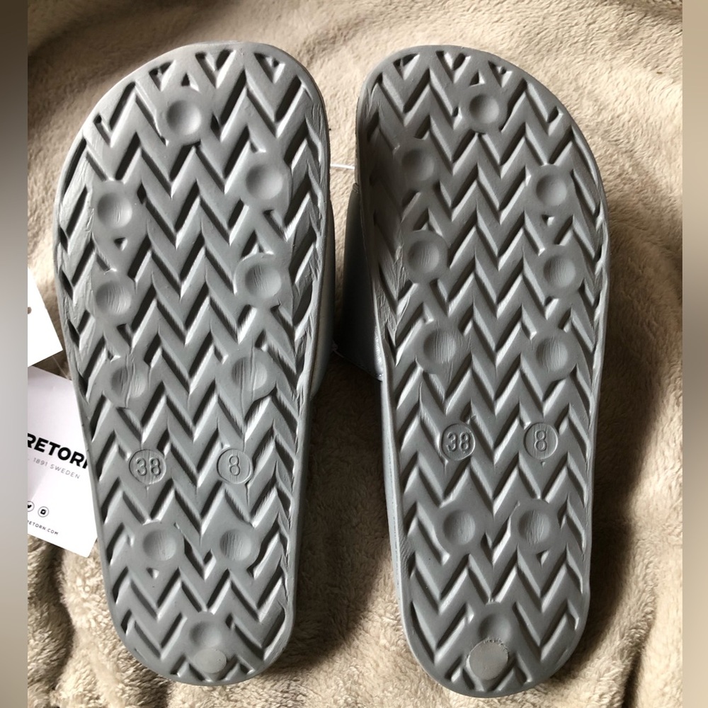 Tretorn Slides New With Tags Tretorn Women Tragrant Gray Rainbow Slide Sandals 8 - Picture 2 of 5